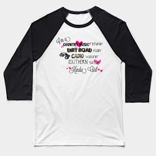 Southern Sassy Girl Baseball T-Shirt